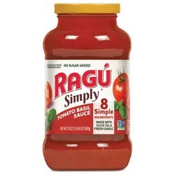 Ragu Simply Tomato Basil Sauce 24 oz