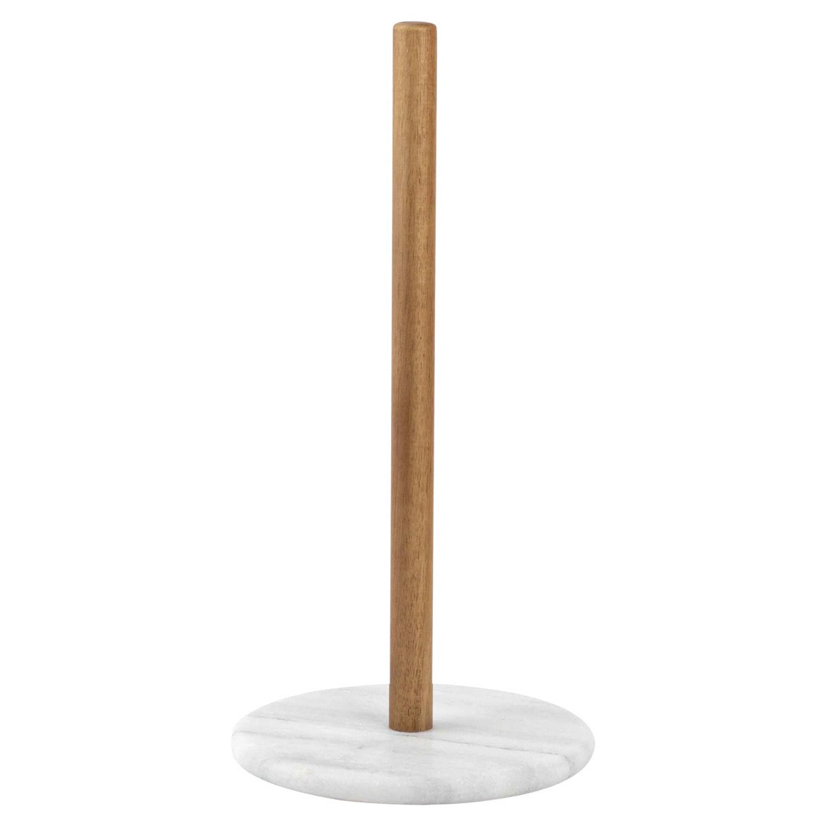 slide 1 of 1, Core Marble & Wood Paper Towel Holder, 1 ct