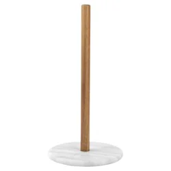 Core Marble & Wood Paper Towel Holder