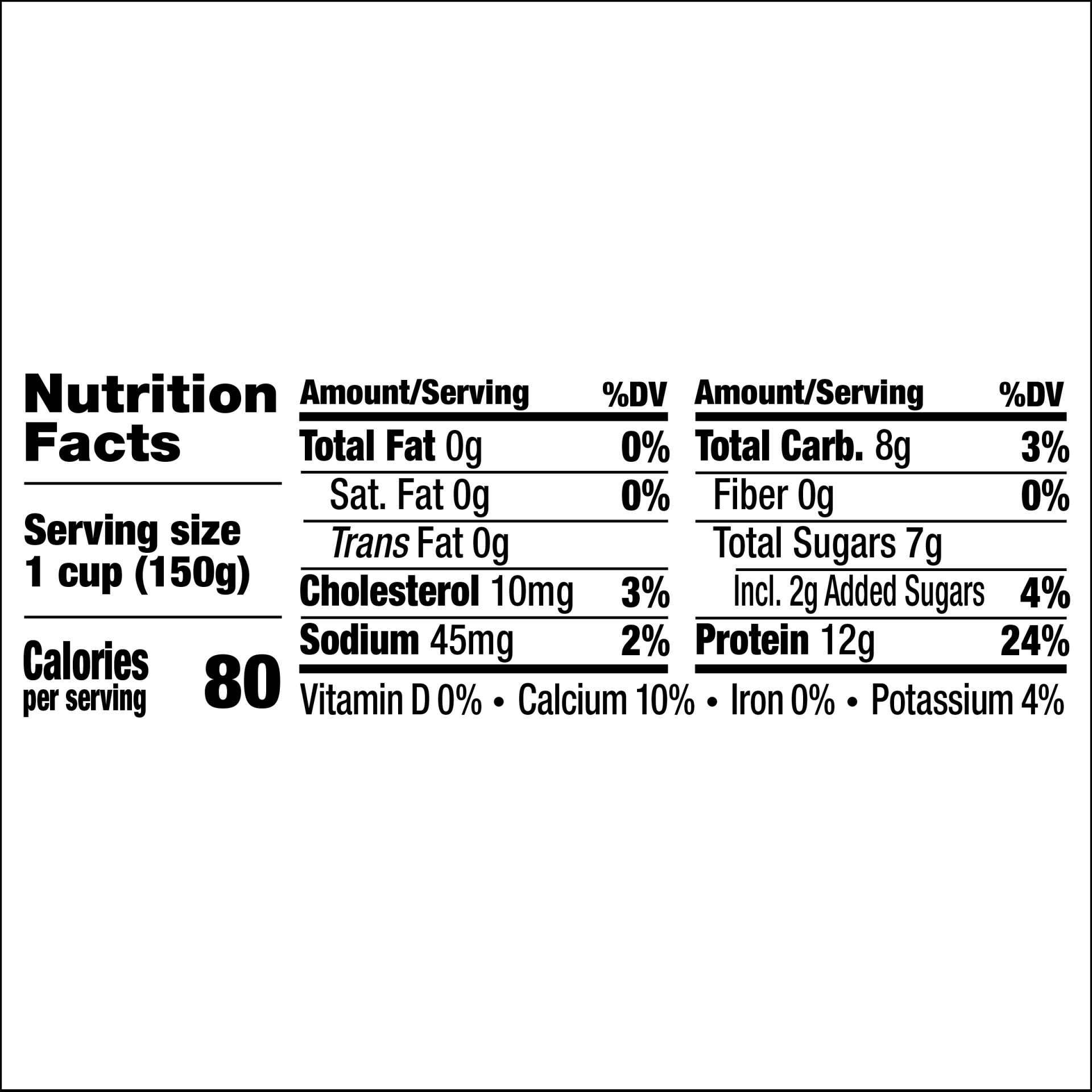 slide 7 of 7, Light + Fit Nonfat Gluten-Free Blueberry Greek Yogurt, 5.3 oz