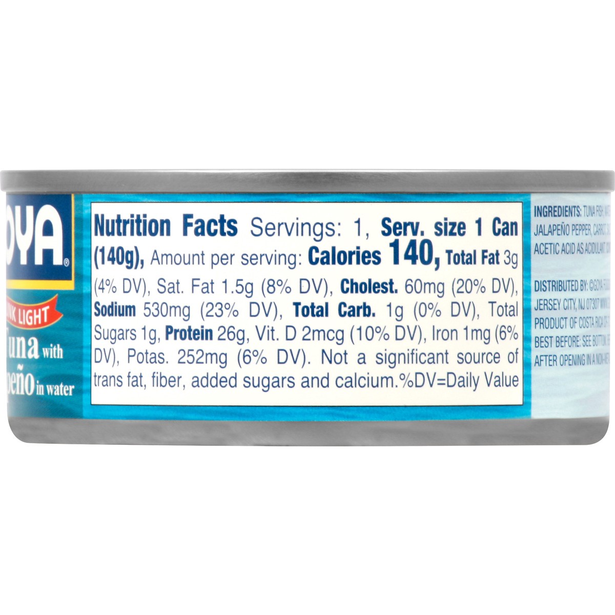 slide 6 of 8, Goya Chunk Light Tuna with Jalapeno, 5.8 oz