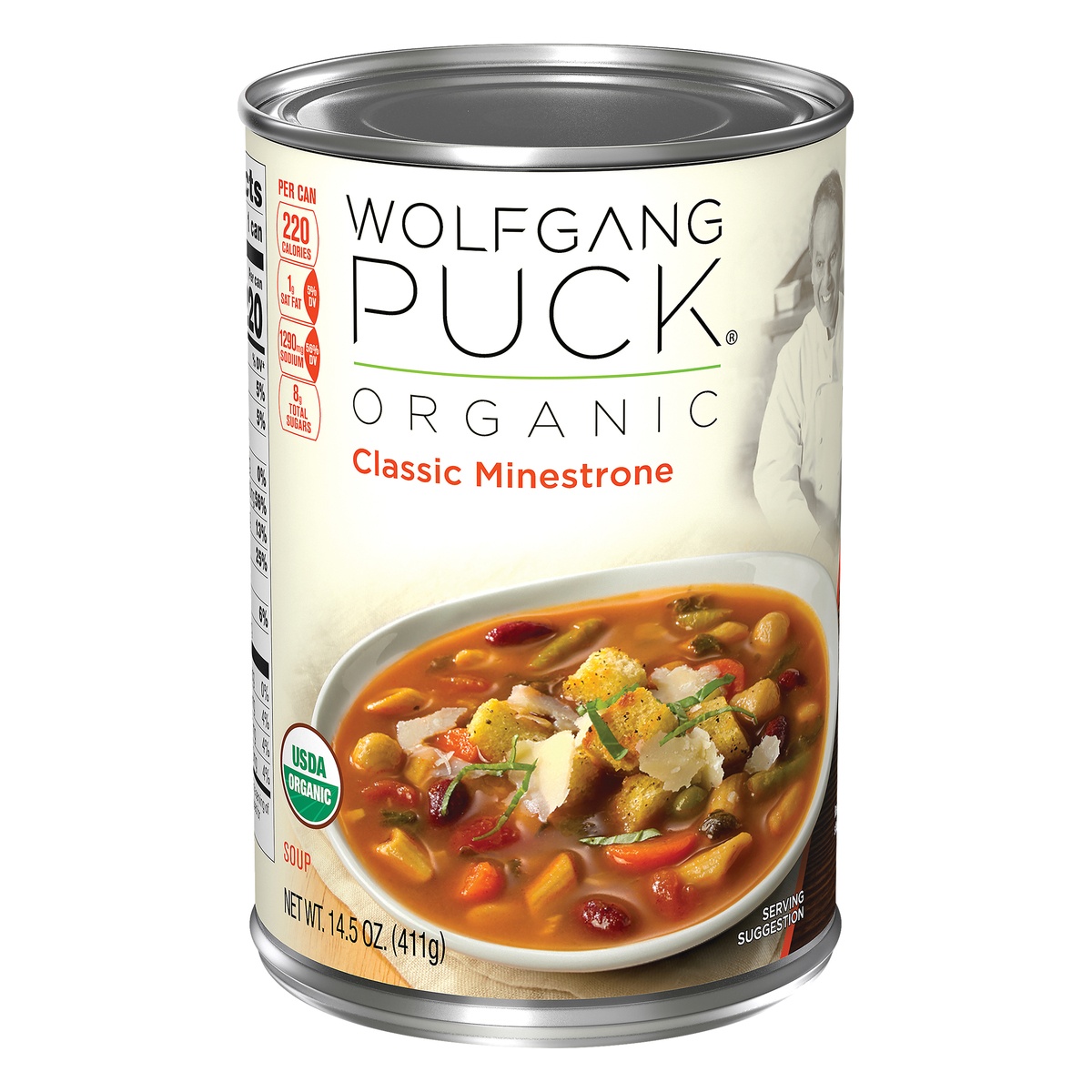 slide 2 of 10, Wolfgang Puck Organic Soup Classic Minestrone, 14.5 oz