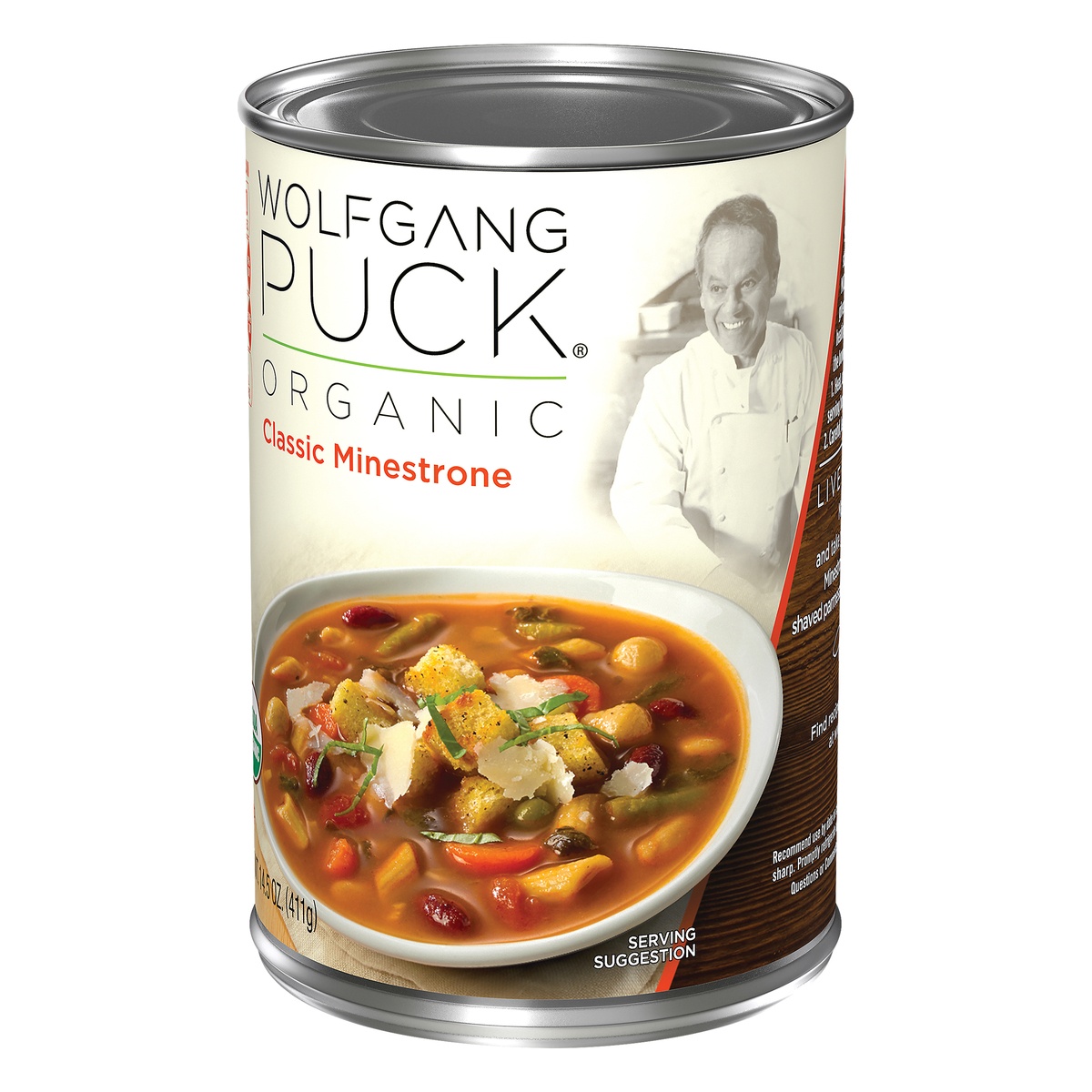 slide 3 of 10, Wolfgang Puck Organic Soup Classic Minestrone, 14.5 oz