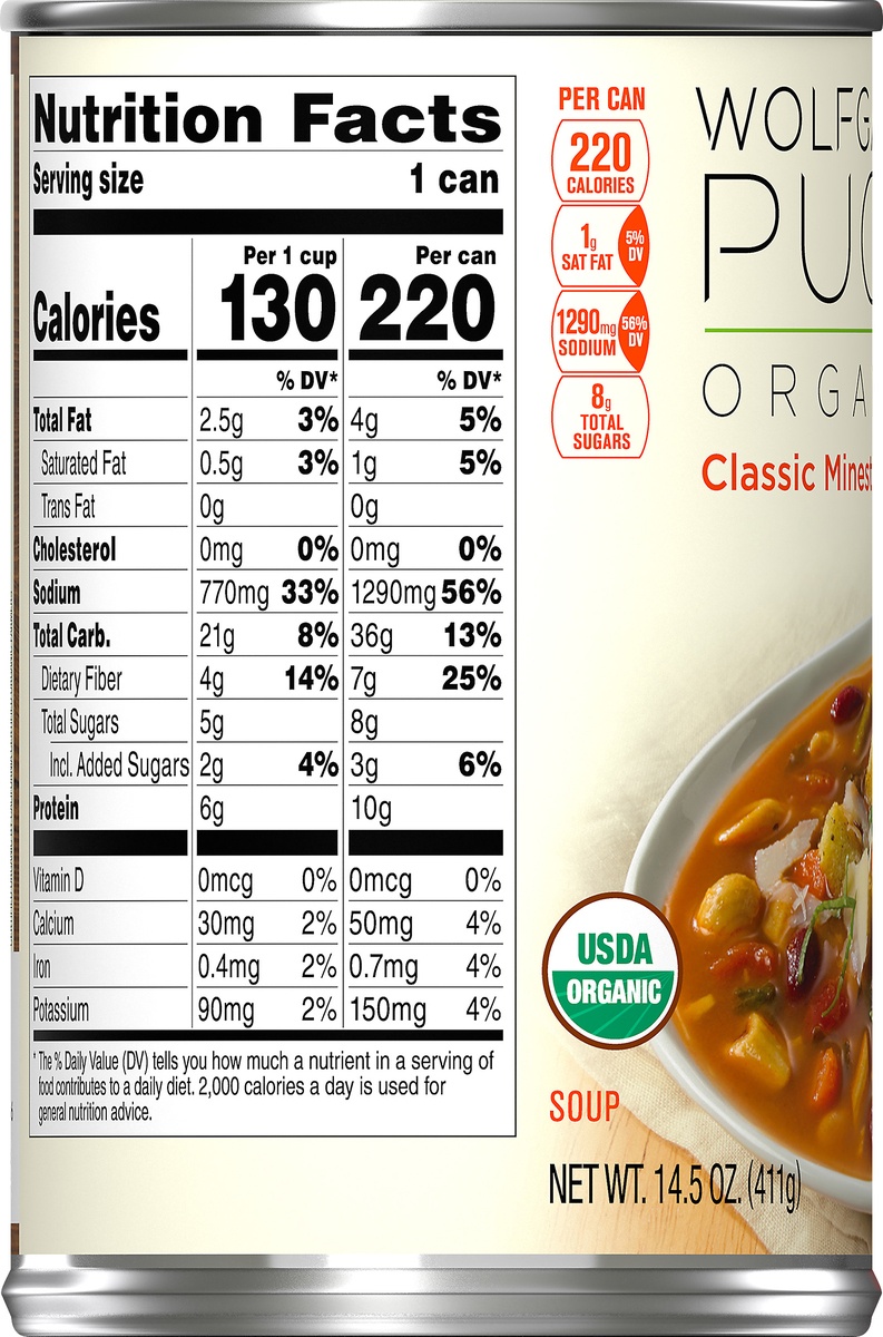 slide 7 of 10, Wolfgang Puck Organic Soup Classic Minestrone, 14.5 oz