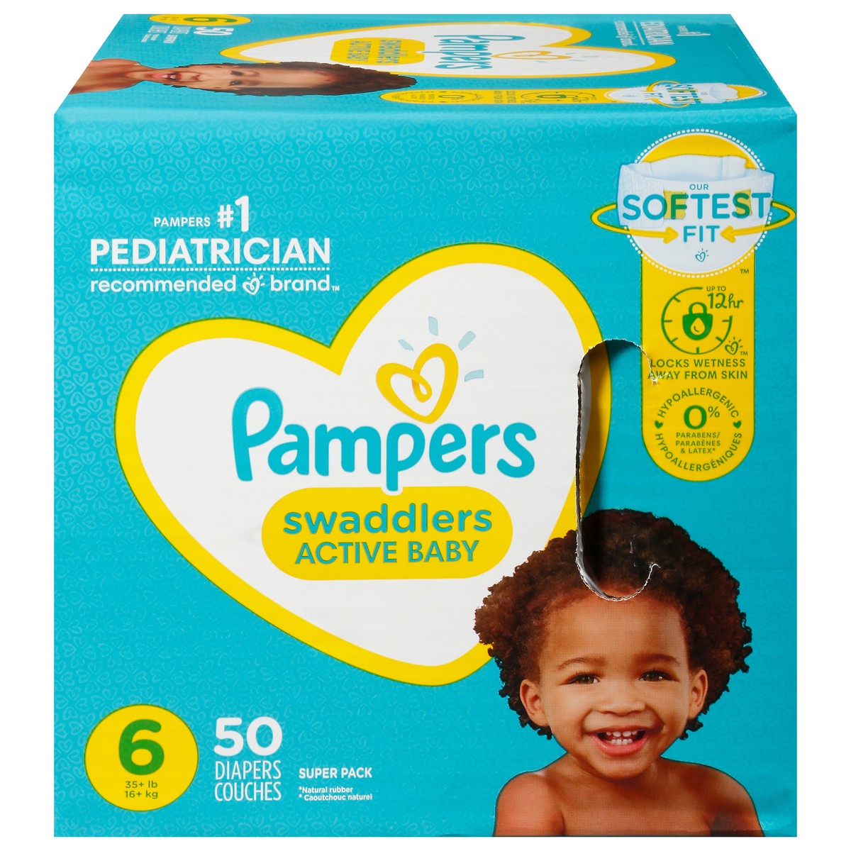 slide 1 of 3, Pampers Swaddlers Active Baby Diapers Super Pack - Size 6 - 50ct, 50 ct