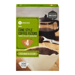 SE Grocers Coffee Filters Cone Style #4