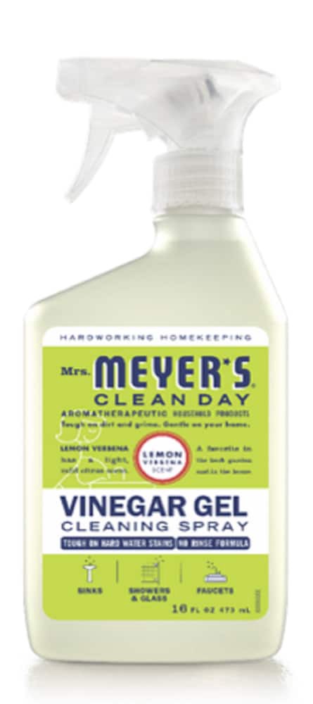 slide 1 of 1, Mrs. Meyer's Mrs. Meyer''s Vinegar Gel Cleaning Spray, Bathroom Use, No-Rinse Formula, Plant-Derived Cleaning Ingredients, Apple Blossom, 16 Fl Oz, Pack of 1, 16 fl oz