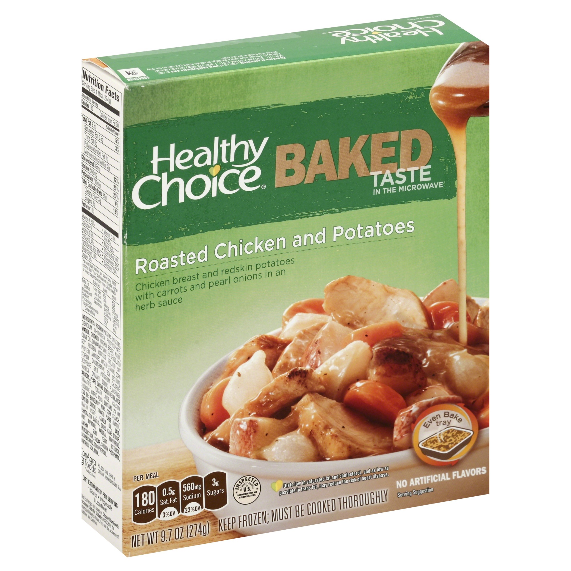 slide 1 of 1, Healthy Choice Baked Roasted Chicken And Potatoes, 9.7 oz