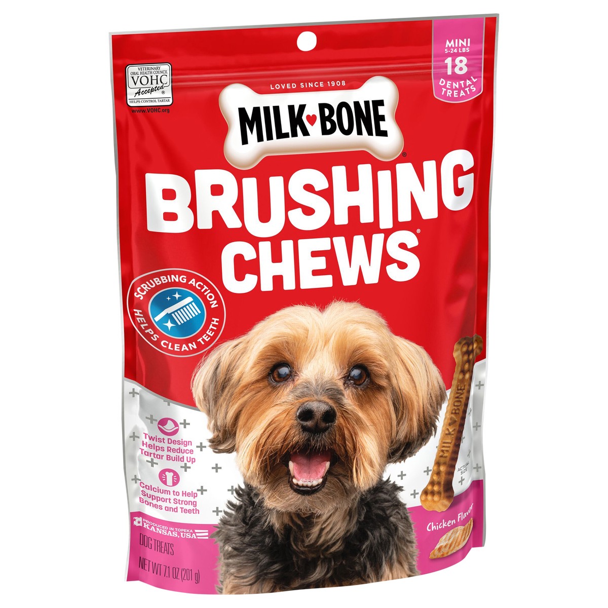 slide 2 of 8, Milk-Bone Milkbone Mini Brushing Chews 18Ct, 18 ct