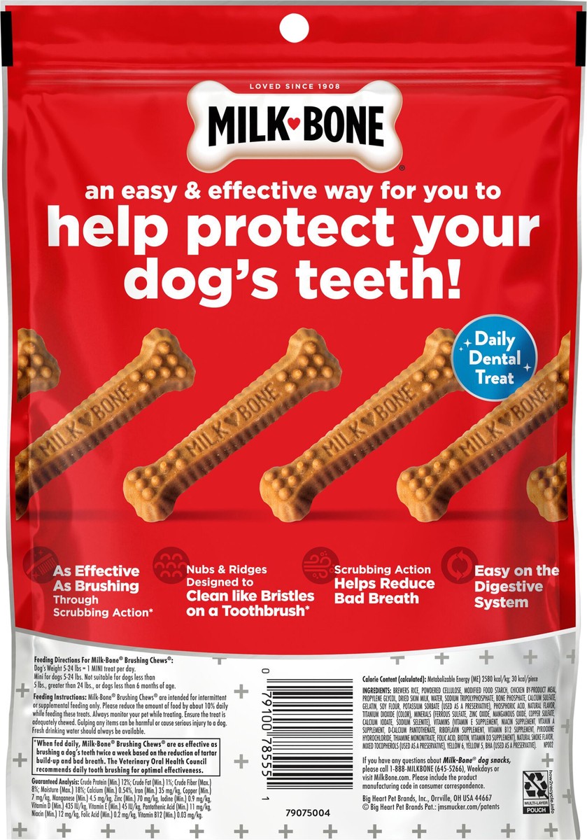 slide 8 of 8, Milk-Bone Milkbone Mini Brushing Chews 18Ct, 18 ct