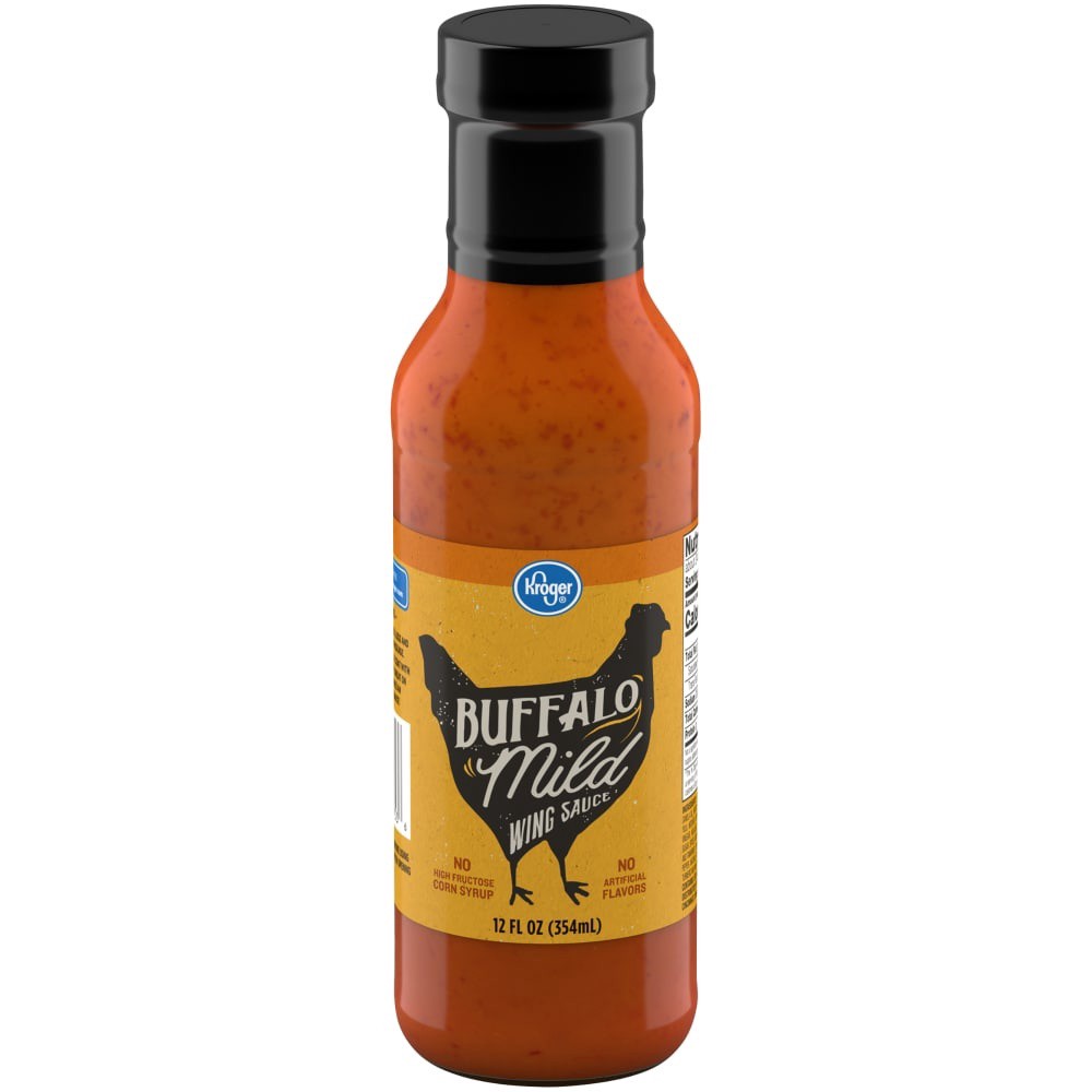 slide 2 of 3, Kroger Buffalo Mild Wing Sauce, 12 fl oz