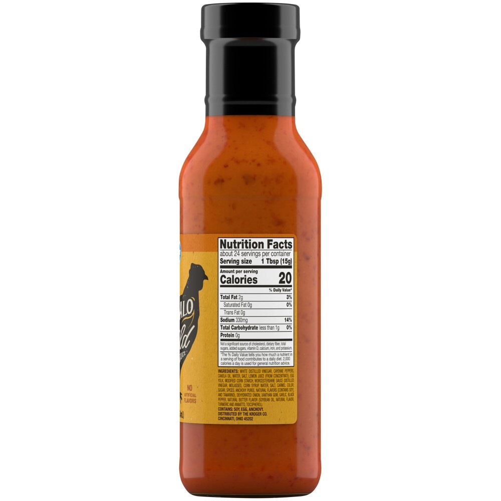slide 3 of 3, Kroger Buffalo Mild Wing Sauce, 12 fl oz