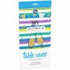 slide 1 of 3, Kroger Entertainment Essentials Table Cover - Cool Stripe Green, 54 in x 108 in