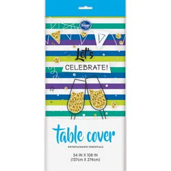 Kroger Entertainment Essentials Table Cover - Cool Stripe Green