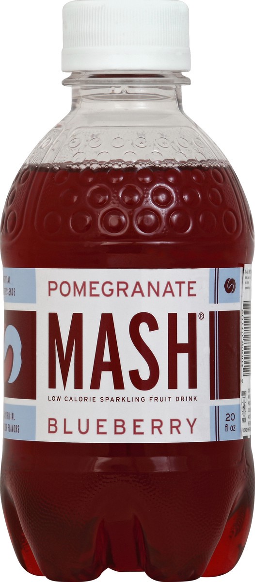 slide 4 of 4, MASH Pomegranate Blueberry Sparkling Fruit Drink 16 fl oz, 20 fl oz