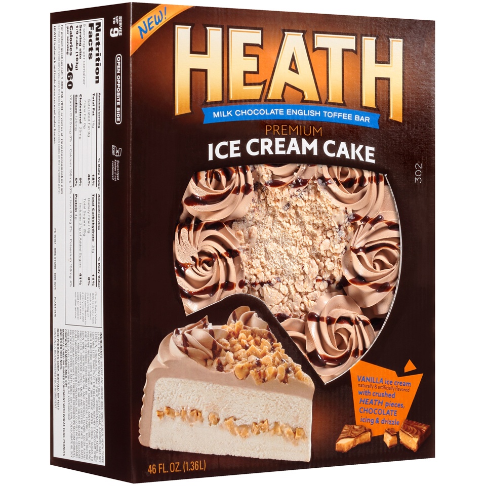 slide 1 of 7, Heath Ice Cream Cake, 46 fl oz