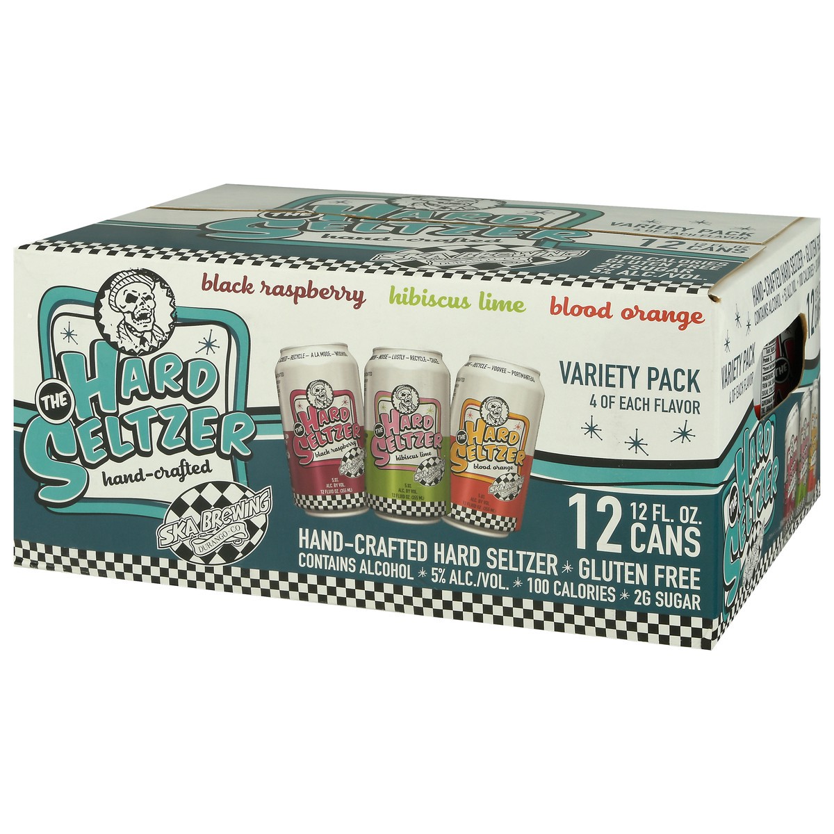 slide 3 of 9, SKA Brewing Gluten Free Hard Seltzer Beer Variety Pack 12-12 fl oz Cans, 12 ct