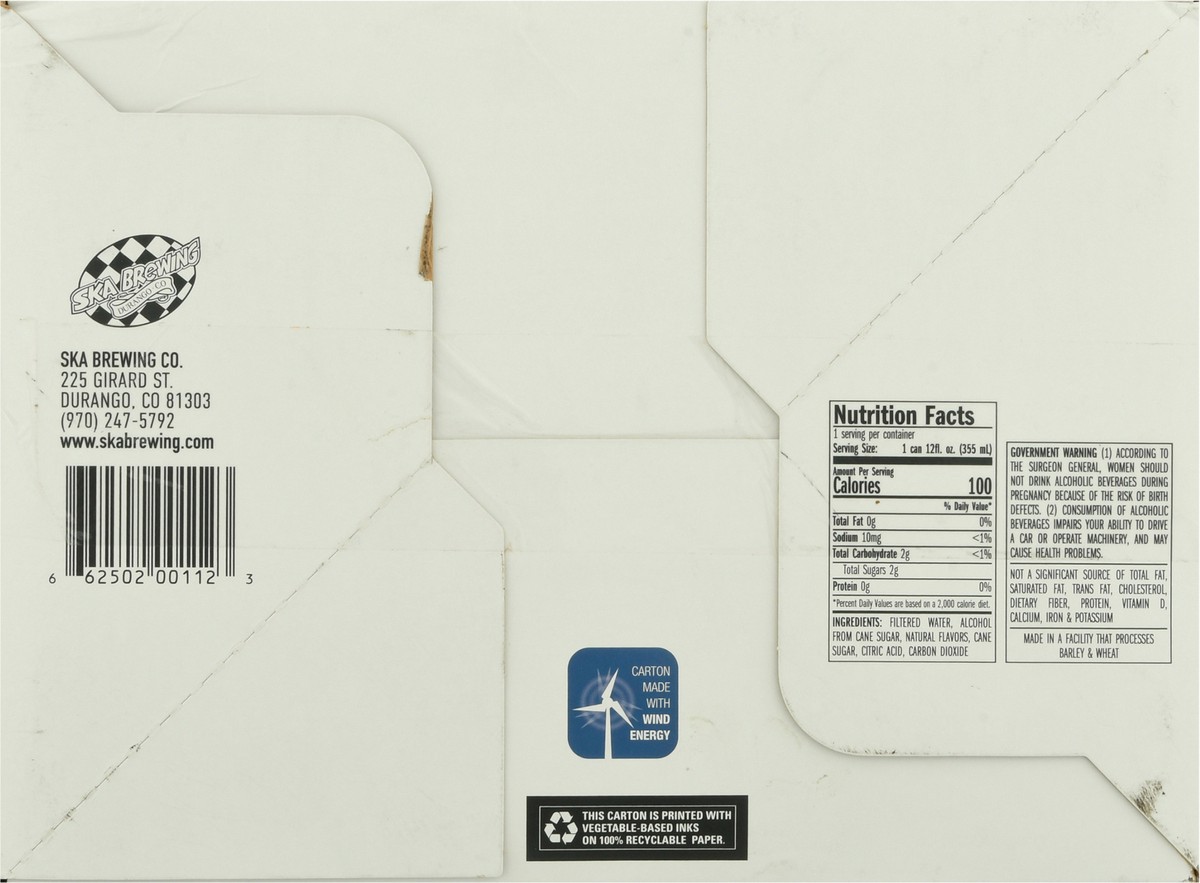 slide 7 of 9, SKA Brewing Gluten Free Hard Seltzer Beer Variety Pack 12-12 fl oz Cans, 12 ct