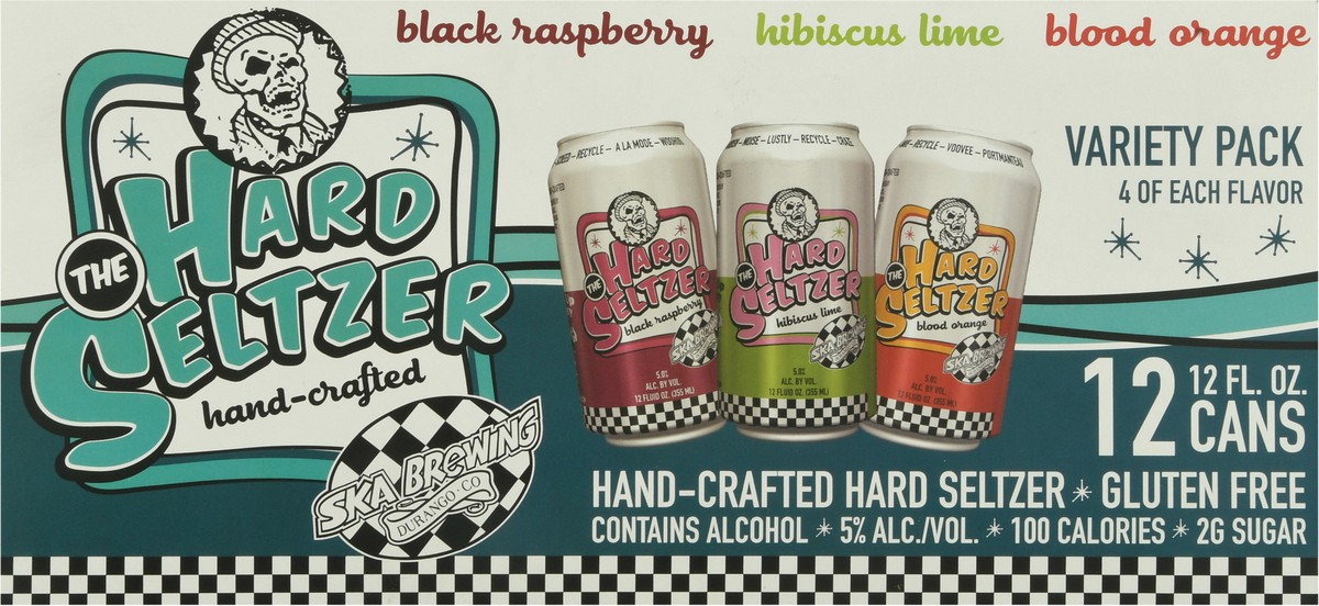 slide 4 of 9, SKA Brewing Gluten Free Hard Seltzer Beer Variety Pack 12-12 fl oz Cans, 12 ct