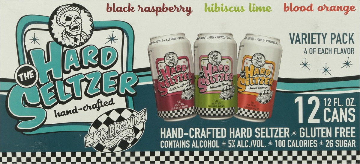 slide 6 of 9, SKA Brewing Gluten Free Hard Seltzer Beer Variety Pack 12-12 fl oz Cans, 12 ct