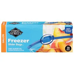 First Street Slider Gallon Freezer Bags
