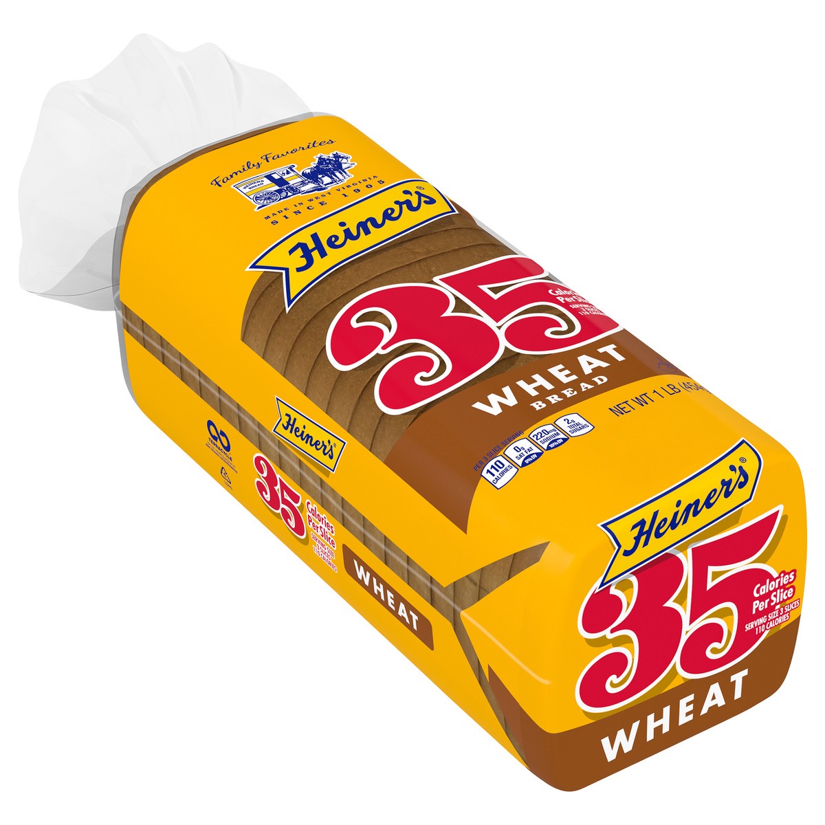 slide 9 of 9, Heiner's 35 Wheat Bread, 16 oz, 1 ct