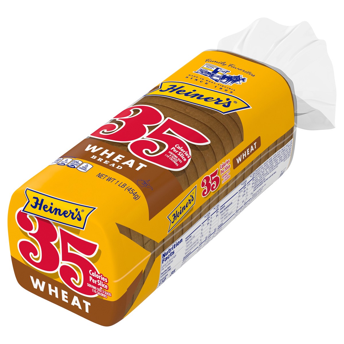 slide 6 of 9, Heiner's 35 Wheat Bread, 16 oz, 1 ct