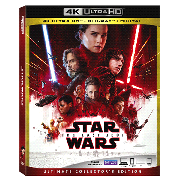 slide 1 of 1, Star Wars: The Last Jedi (4K/UHD + Blu-ray + Digital), 1 ct