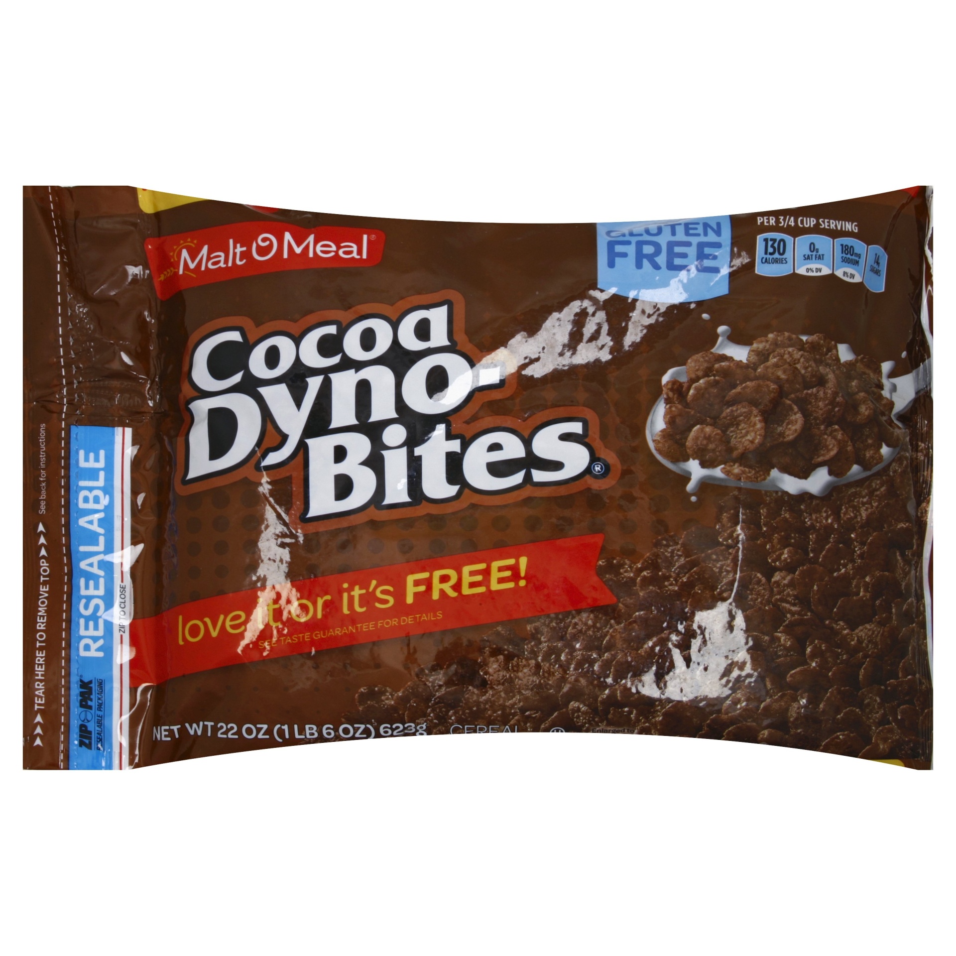 slide 1 of 6, Malt-O-Meal Cocoa Dyno Bites Breakfast Cereal, 22 oz