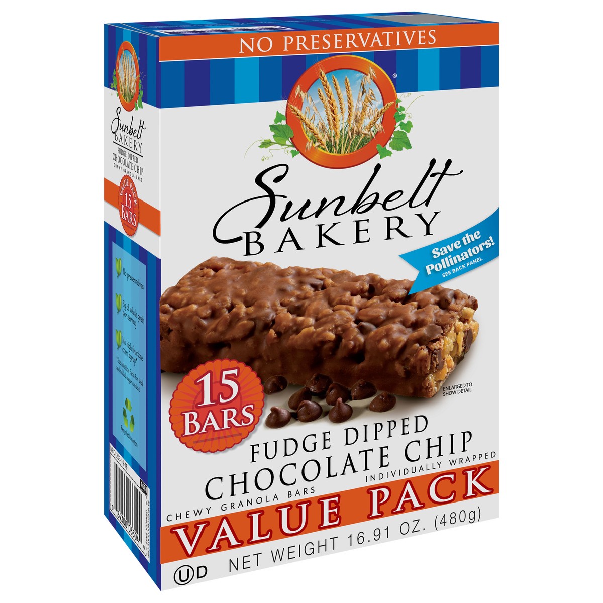 slide 2 of 9, Sunbelt Bakery Chewy Granola Bars, Sunbelt Bakery Value Pack Fudge Dipped Chocolate Chip, 15 ct