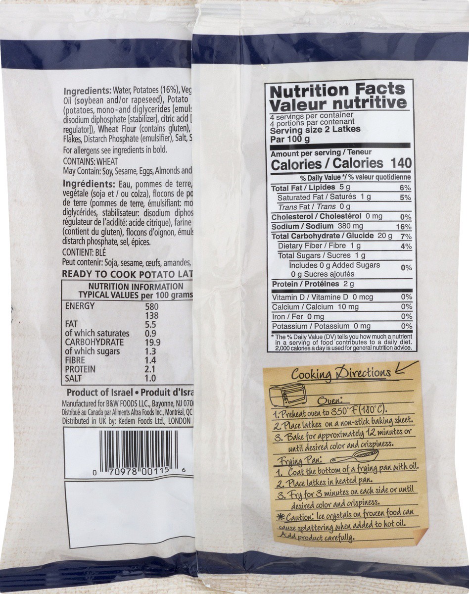 slide 5 of 9, Kineret Potato Latkes 14 oz, 14 oz