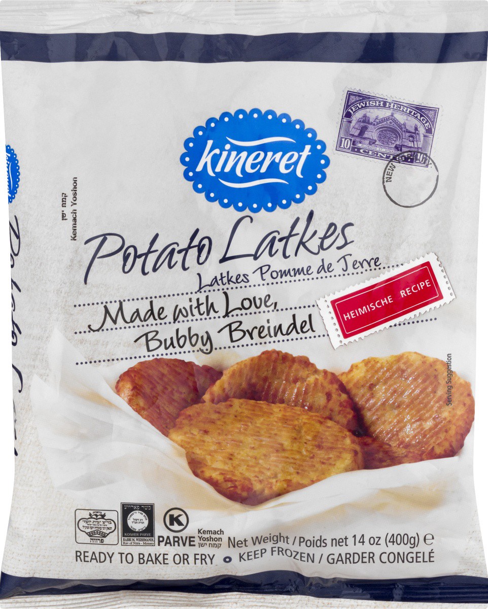 slide 2 of 9, Kineret Potato Latkes 14 oz, 14 oz