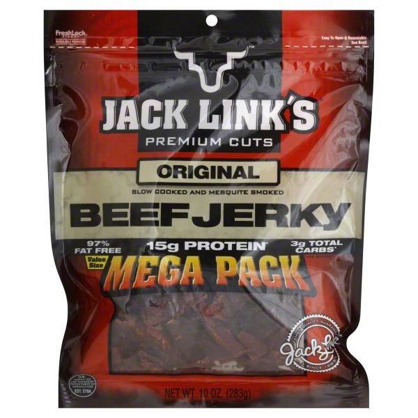 slide 1 of 1, Jack Link's Original Beef Jerky Mega Pack, 10 oz