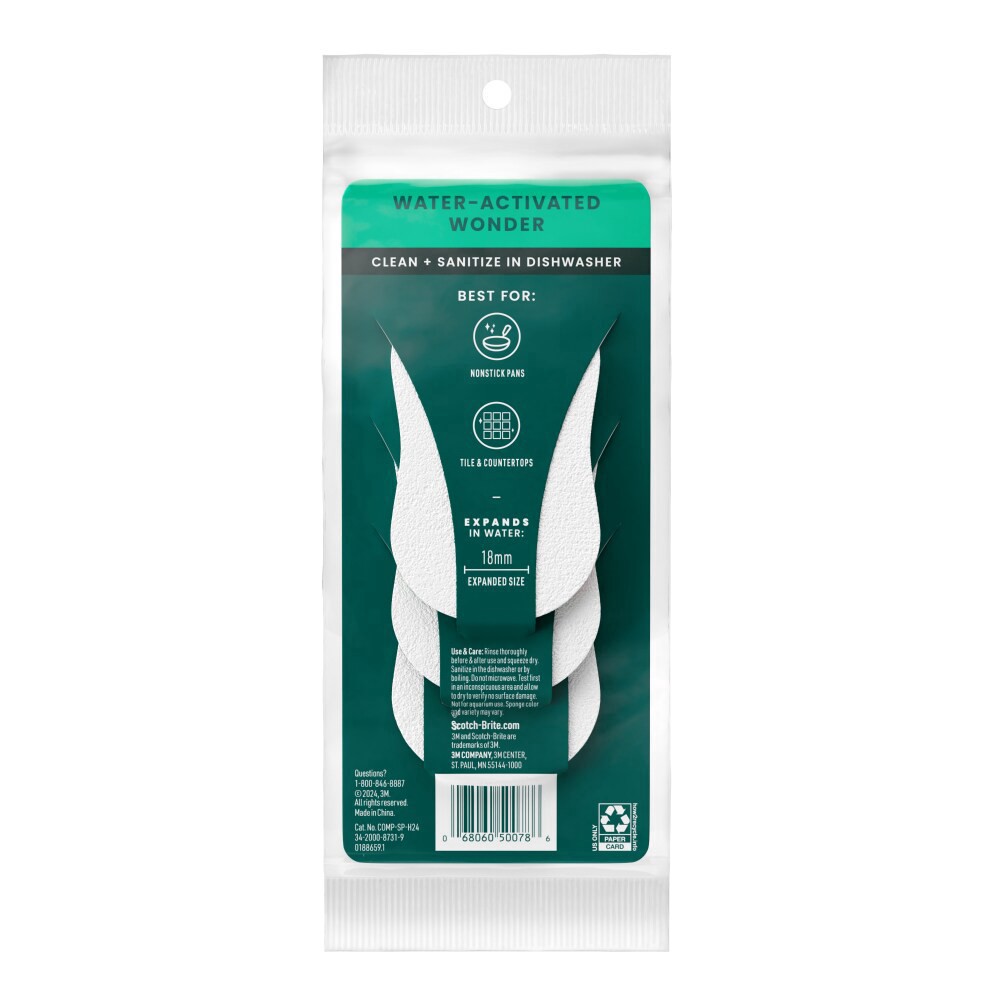 slide 3 of 4, Scotch Brite Pop Up Sponges, 3 ct