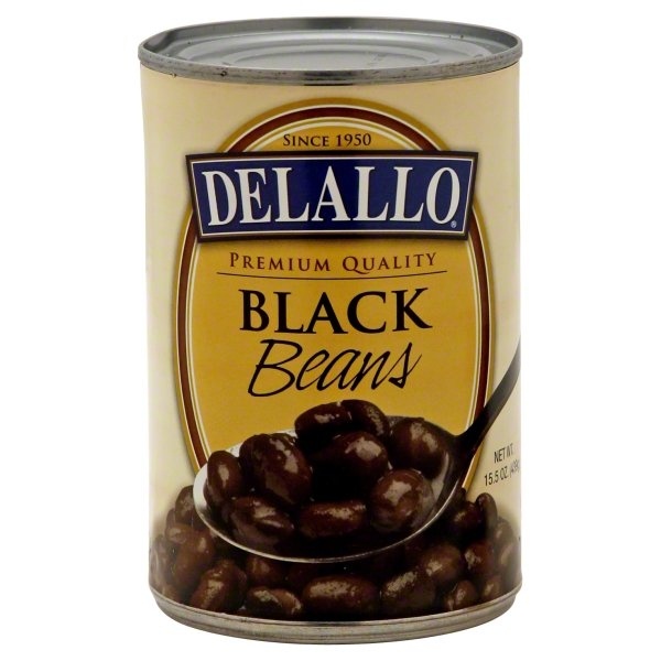 slide 1 of 1, DeLallo Black Beans, 15.5 oz