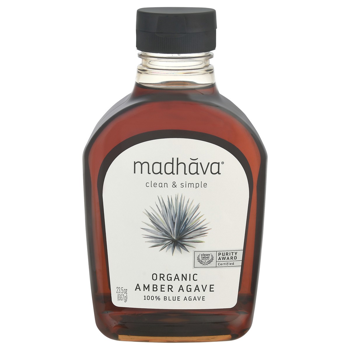 slide 1 of 14, Madhava Organic Amber Agave, 23.5 fl oz