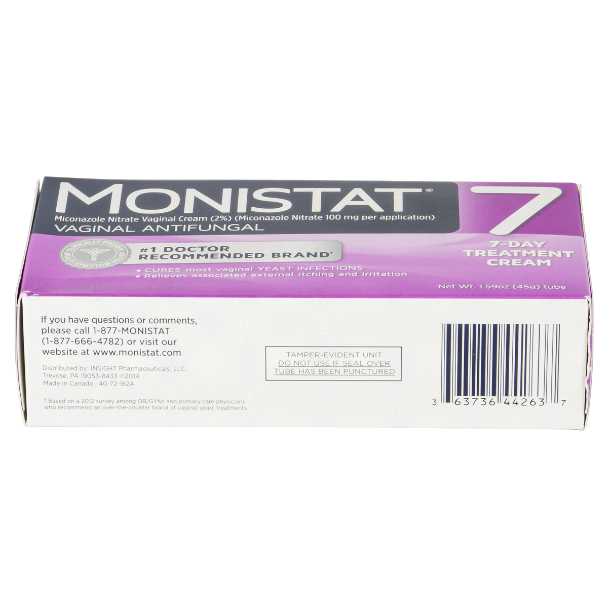 slide 4 of 4, Monistat Simple Cure Vaginal Antifungal 7-Day Treatment Cream, 1.59 oz