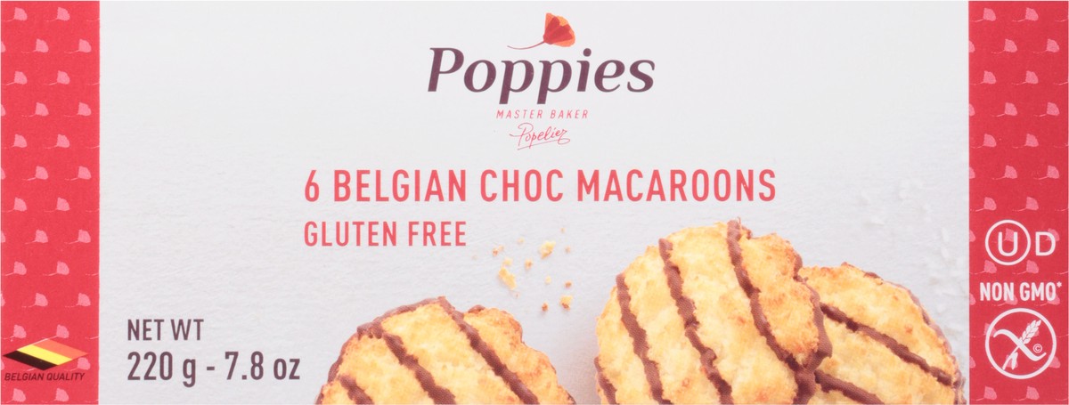 slide 3 of 13, Poppies Belgian Choc Macaroons 6 ea, 6 ct