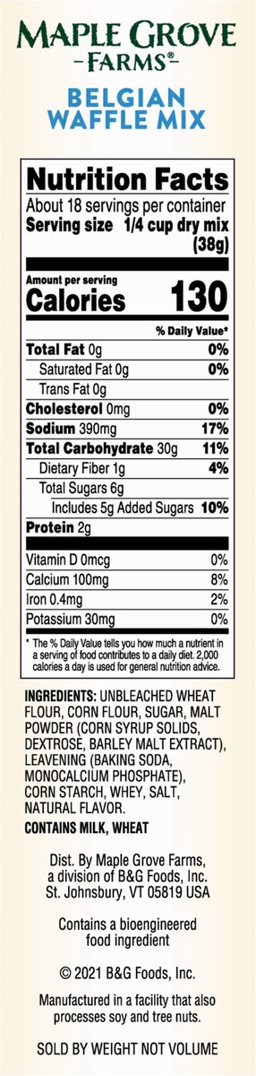 slide 5 of 13, Maple Grove Farms Belgian Waffle Mix 24 oz, 24 oz