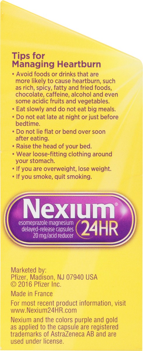 slide 7 of 9, Nexium 24HR Acid Reducer Heartburn Relief Capsules with Esomeprazole Magnesium - 14 Count, 14 ct