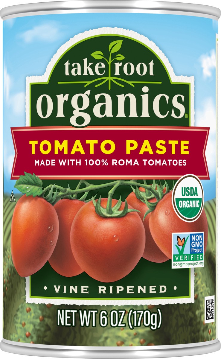 slide 7 of 7, Take Root Organics Tomato Paste, 6 oz Can, 6 oz