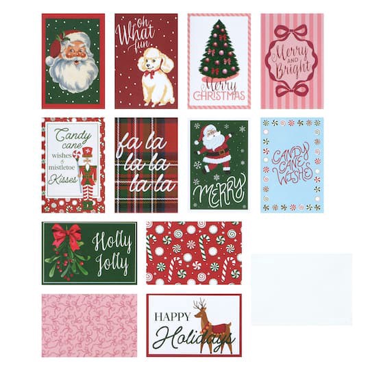 slide 1 of 2, Mini Holly Card & Envelope Set By Recollections, 2.25 in x 3.25 in