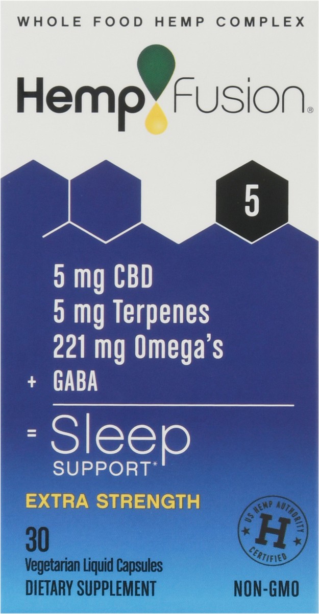 slide 2 of 13, HempFusion Extra Strength Sleep Support Vegetarian Liquid Capsules 30 ea, 30 ct