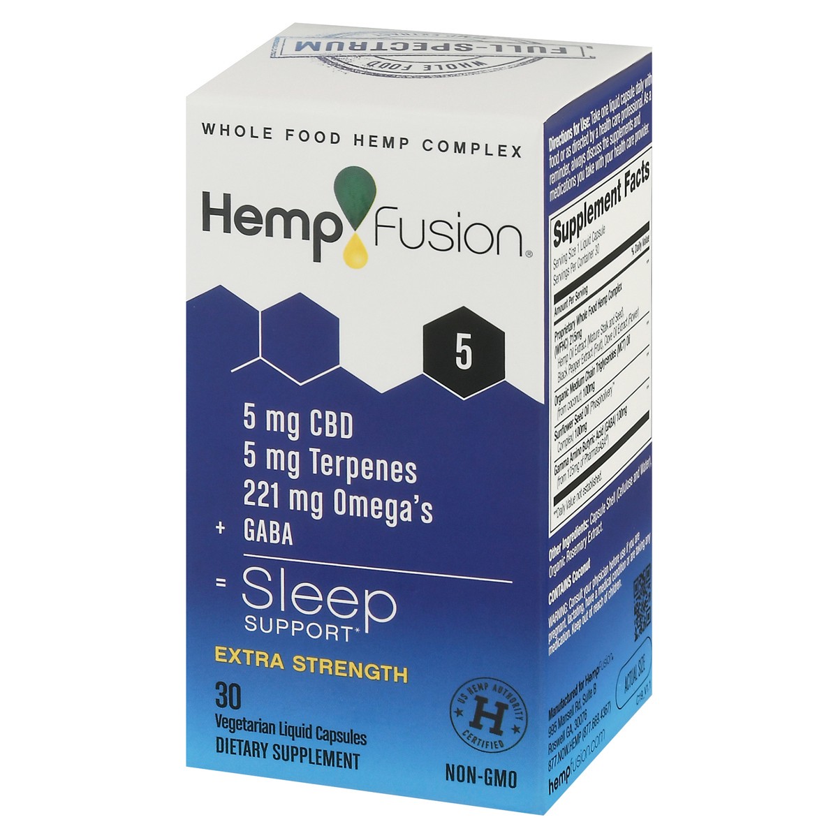 slide 6 of 13, HempFusion Extra Strength Sleep Support Vegetarian Liquid Capsules 30 ea, 30 ct