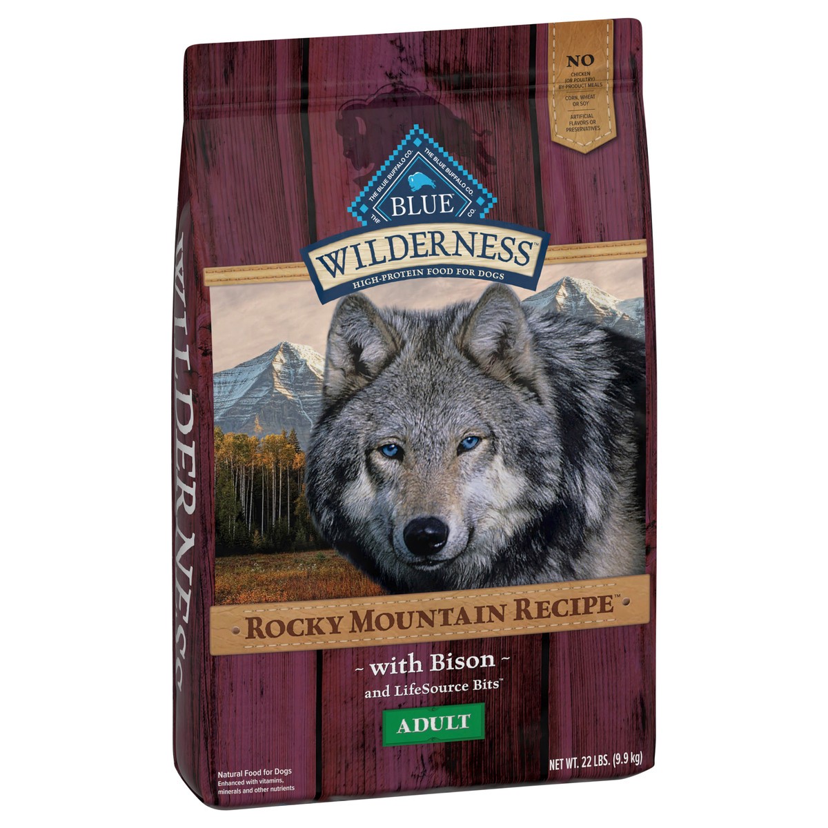 slide 2 of 13, Blue Buffalo Wilderness Rocky Mountain Recipe High Protein, Natural Adult Dry Dog Food, Bison 22-lb, 22 lb