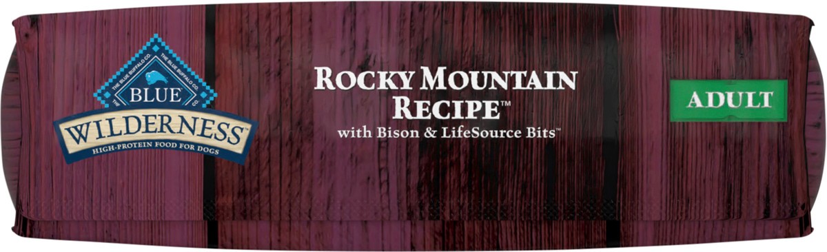 slide 9 of 13, Blue Buffalo Wilderness Rocky Mountain Recipe High Protein, Natural Adult Dry Dog Food, Bison 22-lb, 22 lb