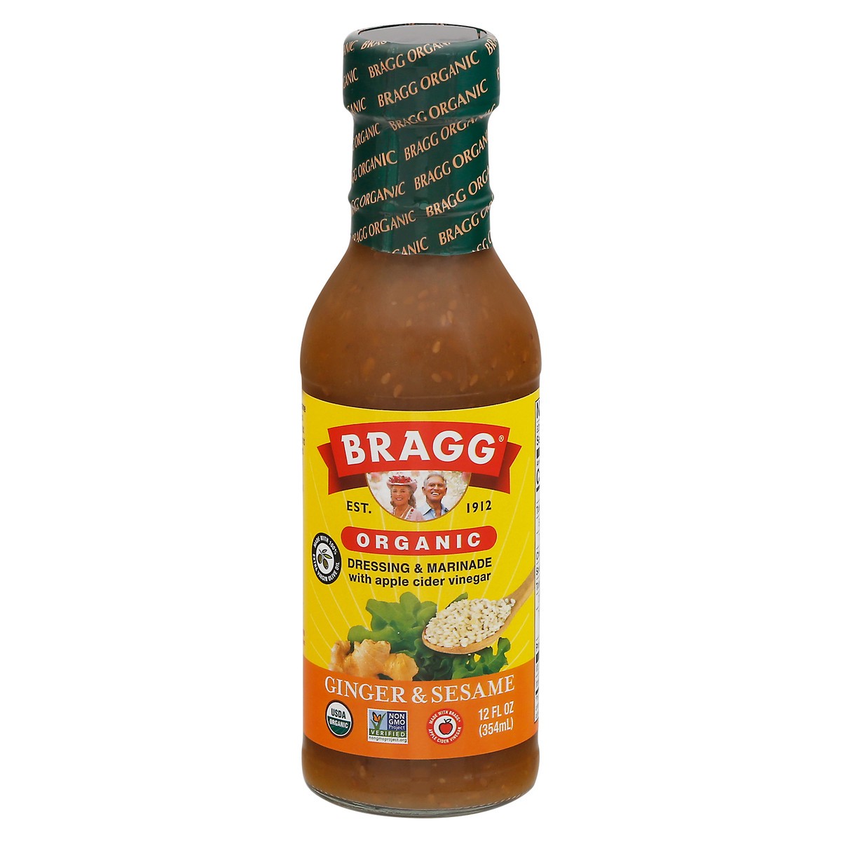 slide 13 of 14, Bragg Organic Ginger & Sesame Dressing & Marinade 12 fl oz, 12 fl oz