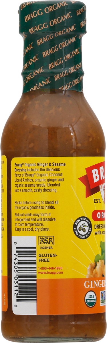 slide 14 of 14, Bragg Organic Ginger & Sesame Dressing & Marinade 12 fl oz, 12 fl oz