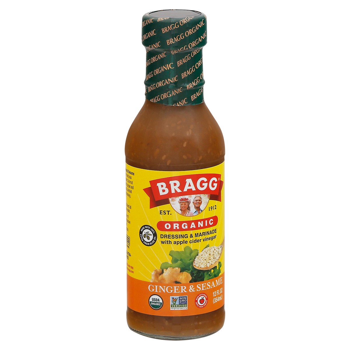 slide 7 of 14, Bragg Organic Ginger & Sesame Dressing & Marinade 12 fl oz, 12 fl oz