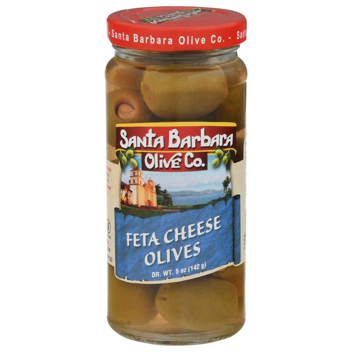 slide 1 of 13, Santa Barbara Olive Co. Feta Cheese Olives 5 oz, 5 oz